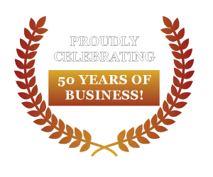 Proudly Celebrating 50 yrs in Business